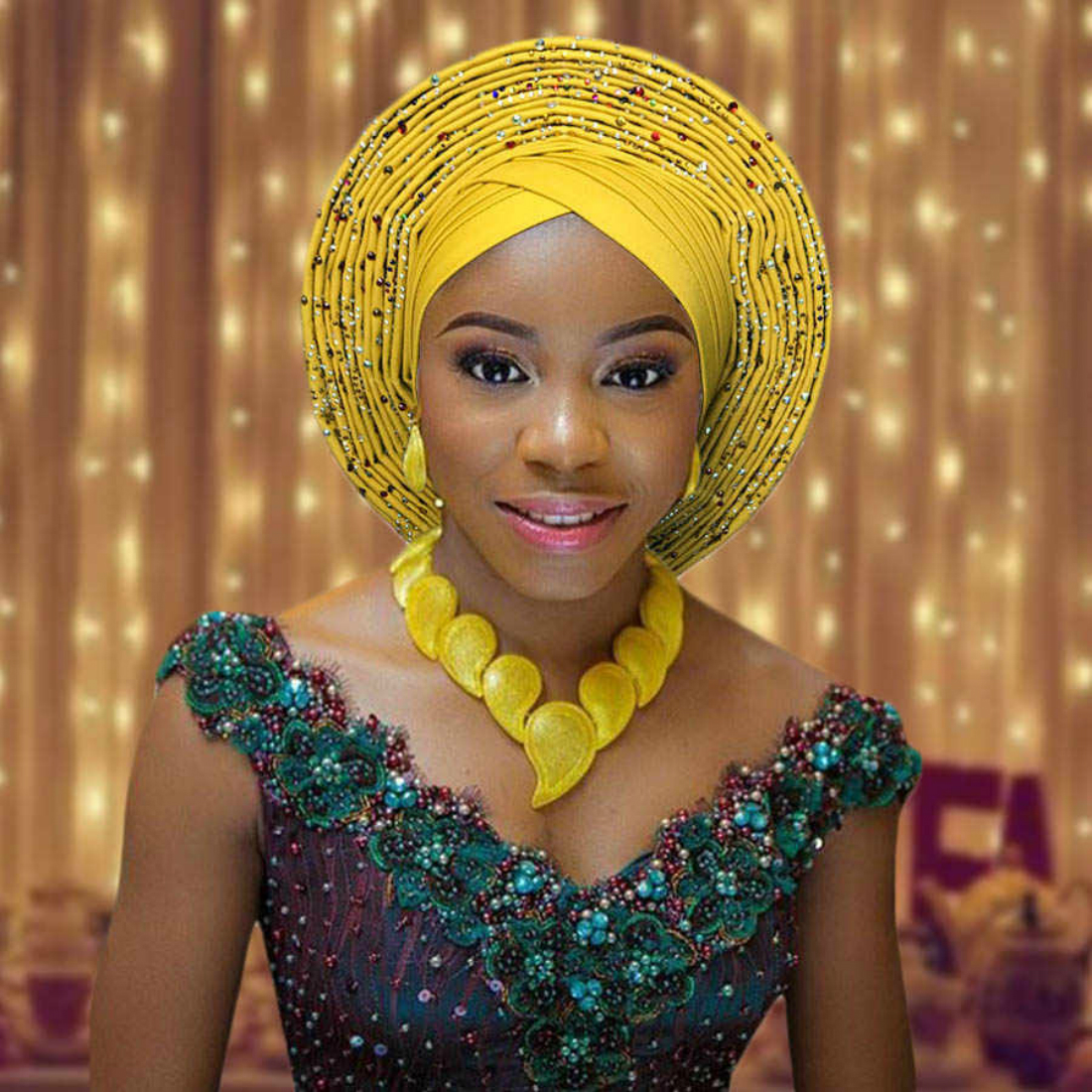 Women Fashion: Ways To Rock Yellow Gele Headgear