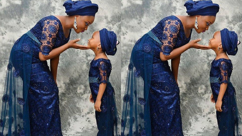 Cutest Asoebi Styles For Mummy And Daughter