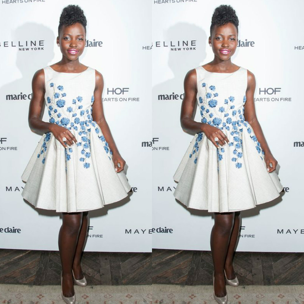 Lupita Nyong'o Looking Gorgeous & Stylish In Short Floral Dress