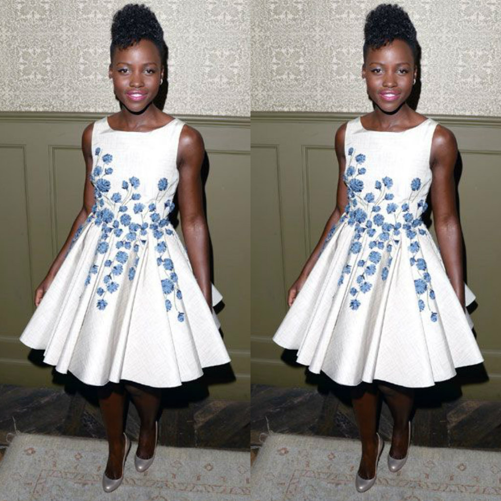 Lupita Nyong'o Looking Gorgeous & Stylish In Short Floral Dress