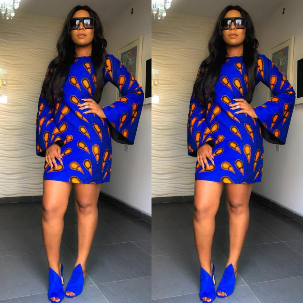 Make A Statement With These Bell Sleeve Ankara Dresses