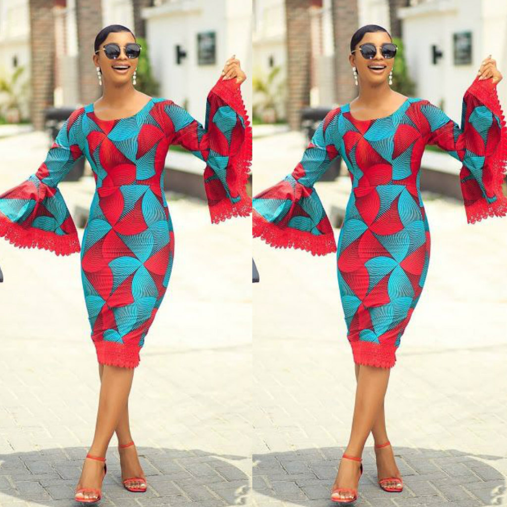 Make A Statement With These Bell Sleeve Ankara Dresses