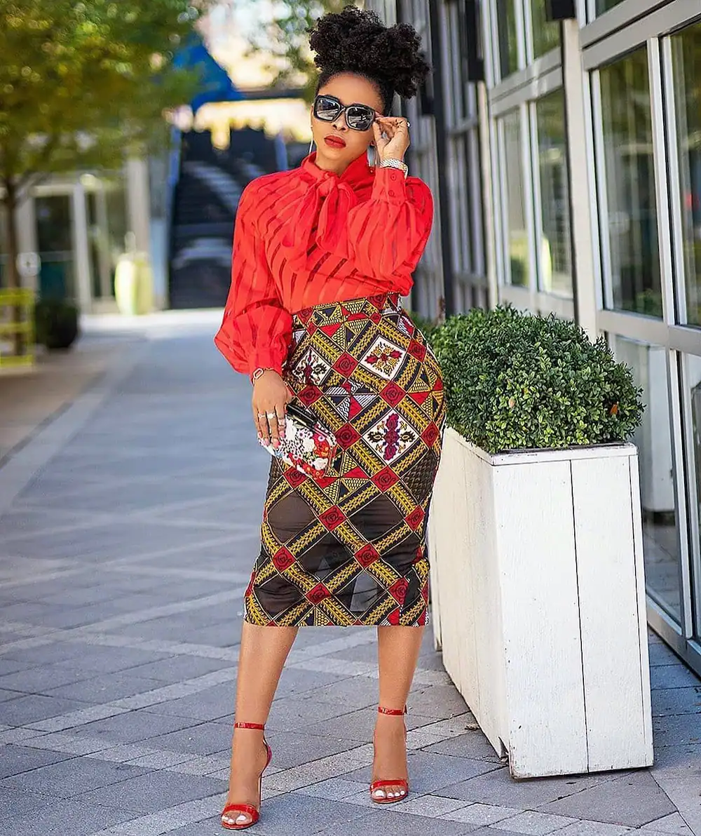 ankara pencil skirt and blouse - 5 Trendy Ankara Styles for the African Business Woman: Unleash Your Fashionable Confidence