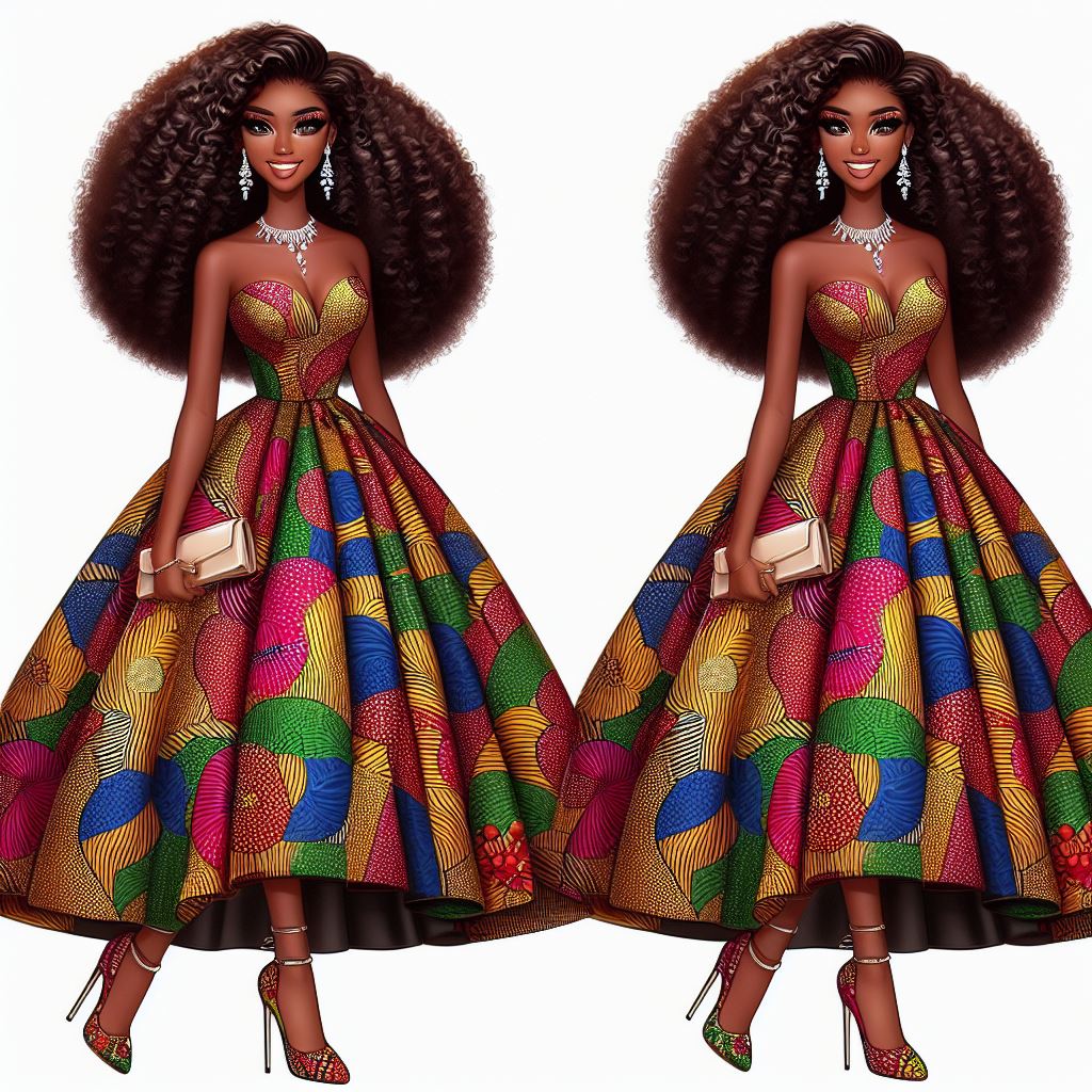 Ankara Dreams and Diamond Gleams Elegance Personified with Our Naomi Campbell Muse